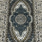 400 x 80cm Persian Design Runner | Machine Made Blue Rug - Image 5