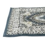 400 x 80cm Persian Design Runner | Machine Made Blue Rug - Image 7
