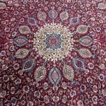 398 × 300cm Hand-Knotted Persian Tabriz – Heritage Medallion in Red & Blue - Image 6