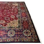 398 × 300cm Hand-Knotted Persian Tabriz – Heritage Medallion in Red & Blue - Image 5