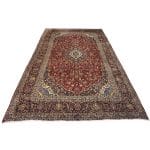 430 x 305cm Large Vintage Hand-Knotted Persian Kashan Wool Rug - Image 2