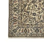 296 x 188cm Persian Ivory Kashan Hand Knotted Wool Rug - Image 4