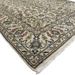 296 x 188cm Persian Ivory Kashan Hand Knotted Wool Rug - Image 6