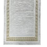 300 x 80cm Bordered Oriental Design Turkish Machine Made Runner Rug - Image 5