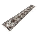 500 x 80cm Machine Made Persian Mashad Floral Beige Runner Rug - Image 2