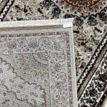 500 x 80cm Machine Made Persian Mashad Floral Beige Runner Rug - Image 8