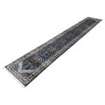 500 x 80cm Turkish Machine Made Mashad Design Blue Runner Rg - Image 2