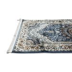 500 x 80cm Turkish Machine Made Mashad Design Blue Runner Rg - Image 5