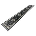 500 x 80cm Persian Mashad Floral Design Grey Runner Rug - Image 2