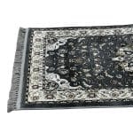 500 x 80cm Persian Mashad Floral Design Grey Runner Rug - Image 7