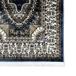 500 x 80cm Machine Made Persian Mashad Design Blue Runner Rug - Image 3
