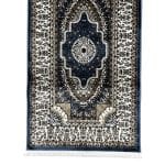500 x 80cm Machine Made Persian Mashad Design Blue Runner Rug - Image 4