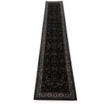 500 x 80cm Persian All Over Kashan Design Navy Runner Rug