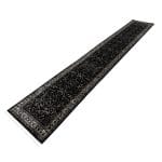 500 x 80cm Persian All Over Kashan Design Navy Runner Rug - Image 2