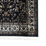 500 x 80cm Persian All Over Kashan Design Navy Runner Rug - Image 3
