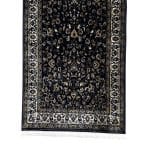500 x 80cm Persian All Over Kashan Design Navy Runner Rug - Image 4