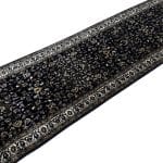 500 x 80cm Persian All Over Kashan Design Navy Runner Rug - Image 6