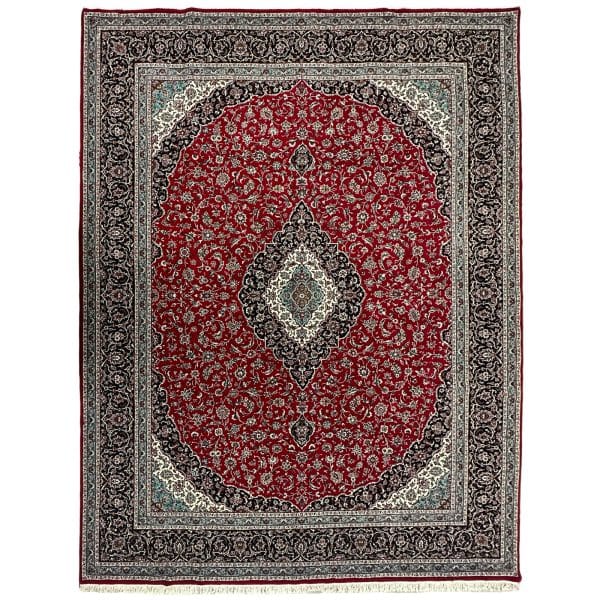 400 x 300cm Persian Large Size Kashan Design Machine Made Red Rug