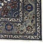 390 x 290cm Hand-Knotted Persian Kashan Rug –  Green And Cream - Image 4