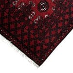 294 x 81cm Hand-Knotted Red Afghan Akche Runner Rug - Image 3