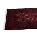 294 x 81cm Hand-Knotted Red Afghan Akche Runner Rug - Image 6