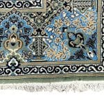 400 x 300cm Persian Large Size Kerman Design Machine Made Green Rug - Image 4