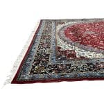 400 x 300cm Persian  Kashan Medallion Design Machine Made Deep Red Rug - Image 5