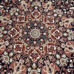 400 x 300cm Persian Large Size Mashad Design Machine Made Navy Rug - Image 6