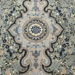 400 x 300cm Persian Large Size Kerman Design Machine Made Green Rug - Image 7
