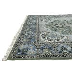 400 x 300cm Persian Large Size Kerman Design Machine Made Green Rug - Image 6