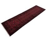 290 x 81cm Hand Knotted Afghan Akche Wool Runner Rug - Image 2
