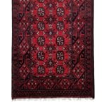 290 x 81cm Hand Knotted Afghan Akche Wool Runner Rug - Image 4