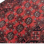 290 x 81cm Hand Knotted Afghan Akche Wool Runner Rug - Image 5