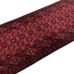 290 x 81cm Hand Knotted Afghan Akche Wool Runner Rug - Image 6