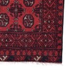 290 x 77cm Hand Knotted Afghan Akche Wool Runner Rug - Image 3