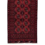 290 x 77cm Hand Knotted Afghan Akche Wool Runner Rug - Image 4