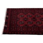 290 x 77cm Hand Knotted Afghan Akche Wool Runner Rug - Image 6