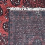 290 x 77cm Hand Knotted Afghan Akche Wool Runner Rug - Image 7