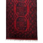 300 x 82cm Afghan Elephant Feet Aqche Hand Woven Runner Rug - Image 4