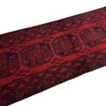 300 x 82cm Afghan Elephant Feet Aqche Hand Woven Runner Rug - Image 5