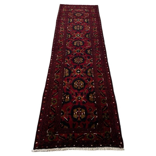 282 x 79cm Handwoven Afghan Khal Mohammadi Runner Rug