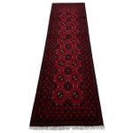 284 x 76cm Hand Knotted Afghan Akche Wool Runner Rug