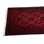284 x 76cm Hand Knotted Afghan Akche Wool Runner Rug - Image 7