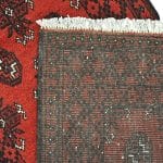 284 x 76cm Hand Knotted Afghan Akche Wool Runner Rug - Image 8