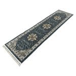 300 x 80cm Traditional Floral Mashad Design  Machine-Made Runner - Image 2