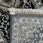 300 x 80cm Medallion Pattern Mashad Design Navy Runner Rug - Image 8