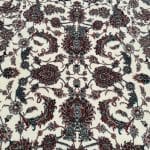 150 x 150cm Persian Nain All Over Design Machine Made Cream Round Rug - Image 5