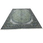 400 x 300cm Persian Tabriz Shah Abbasi Machine Made Olive Green Rug - Image 2
