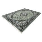 400 x 300cm  Persian Large Size Kashan Design Machine Made Green Rug - Image 3
