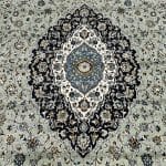 400 x 300cm  Persian Large Size Kashan Design Machine Made Green Rug - Image 6